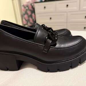 Black Chunky Loafers